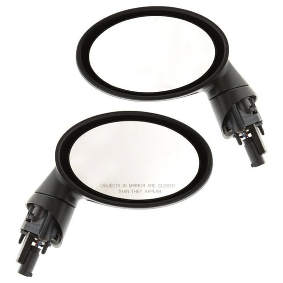 DAMAIJOY 2pcs Left & Right Driver & Passenger Side Paintable Power Heated Operate Exterior Door Rear View Mirror for Mini for Cooper Base/S 02-08 (2) Mirrors Without Auto-Dimming MC1311101