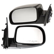 DAMAIJOY 2pcs Left & Right Driver & Passenger Side Paintable Power Heated Operate Manual Folding Exterior Door Rear View Mirror Primed for Hyundai for Santa Fe 2007-2012 2 Mirrors