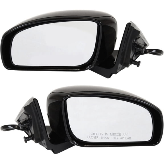 DAMAIJOY 2pcs Left & Right Driver & Passenger Side Paintable Power Heated Operate Manual Folding Exterior Door Rear View Mirror Primed for INFINITI for G35 Journey/Sport/X 07-08 (2) Mirrors