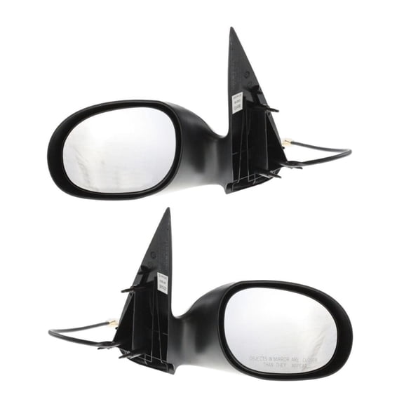 DAMAIJOY 2pcs Left & Right Driver & Passenger Side Textured Power Operate Exterior Door Rear View Mirror for Chrysler for PT Cruiser Classic 01 03 & Base/Limited 01-03 (2) Mirrors