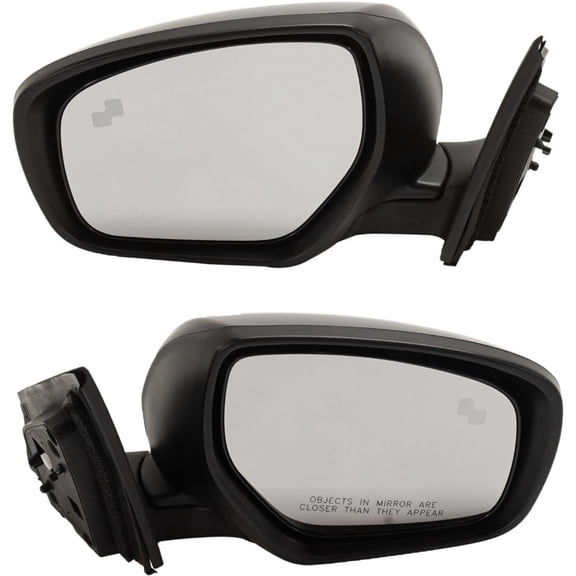 DAMAIJOY 2pcs Left & Right Side Paintable Power Heated Operate Manual Folding Exterior Door Rear View Mirror Turn Signal Mirrors for Mazda for CX-9 GS/GT/Sport 10-12 Without Auto-Dimming
