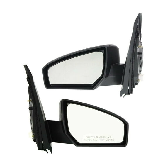 DAMAIJOY 2pcs Left & Right Side Paintable Power Operate Exterior Door Rear View Mirror for Nissan for Sentra Base/S/SE-R/SE-R V/SL 07-12 & 09-12 (2) Mirrors Without Auto-Dimming