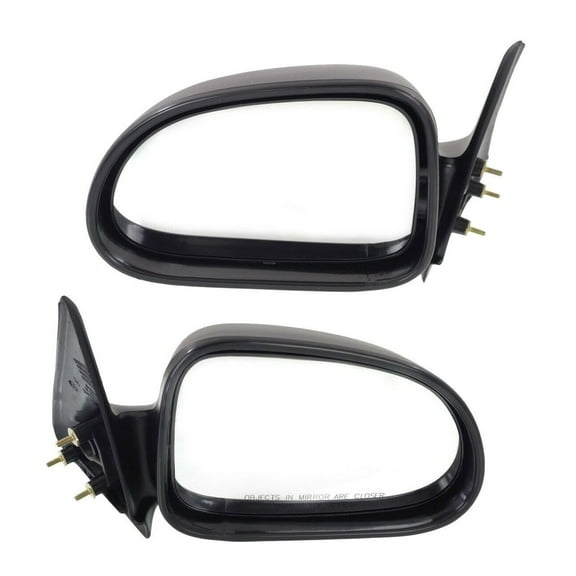 DAMAIJOY 2pcs Left & Right Side Textured Manual Exterior Door Rear View Mirror for Dodge for Dakota 1997-2004 for Durango 1998-2003 (2) Mirrors Without Auto-Dimming Non-Fold