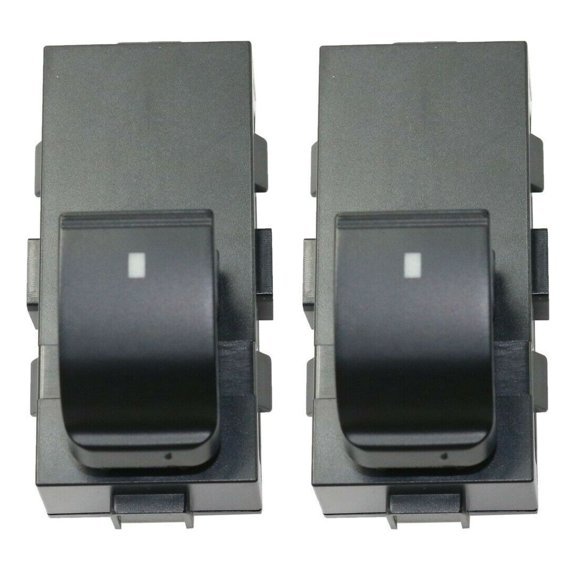 DAMAIJOY 2pcs Power Door Window Control Switch Rear Left Right Black with 1 Button for GMC,for Chevy,for Buick 14550493 901149