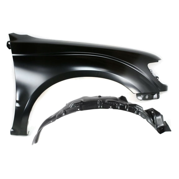 DAMAIJOY 2pcs Quarter Panel Repair Quarter Panel Patch Front Right Passenger Side Steel Primed for Toyota for Tacoma Base/DLX/SR5 95-00 & Limited/Pre Runner 98-00 Car Without Molding Holes Kit