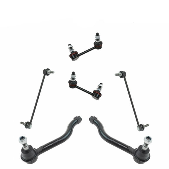 DAMAIJOY 2pcs Rear Sway Bar Linkages 2pcs Front Outer Tie Rods 2pcs Front Sway Bar Linkages Suspension Kit Left Right Side Sealed for Altima 2007-2013 for Maxima 2009-2014 for Murano 2011-2012