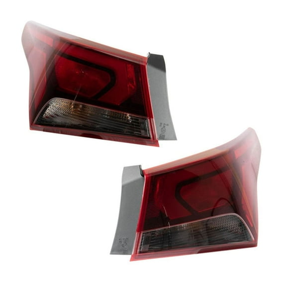 DAMAIJOY 2pcs Tail Light Assembly Set Rear Left Driver and Right Passenger Outer Side for Hyundai for Accent Limited/SE/SEL 18-21