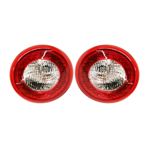 DAMAIJOY 2pcs Tail Light Bulb Driver Passenger Side Clear & Red Lens W/ Bulb Back Lights Lamps for Chevy for HHR LS/LT 06-11 & LT Panel 07-10 & LS Panel 07-11 & SS 08-10 Left and Right