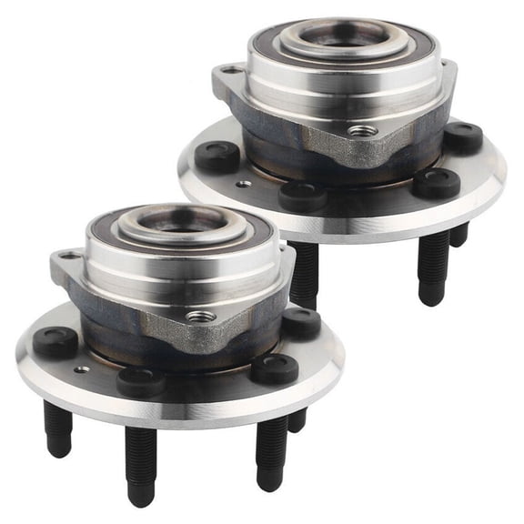 DAMAIJOY 2pcs Wheel Hub and Bearing Assembly Set Front Rear Side 6-Bolt for Cadillac for SRX 2.8L/3.0L 2010-2011 & 3.6L 2012-2016 Encoder-ABS Sensor 156.95-Flange Diameter 30-Number of Splines