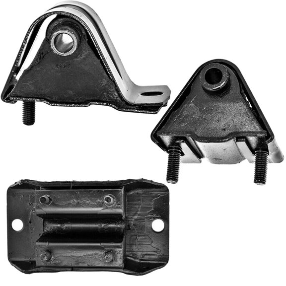 DAMAIJOY 3pcs Engine and Transmission Mount Set Kit Front Rear Left Driver and Right Passenger Side L4 for Jeep for Cherokee 2.5L 84-90 92-00 for Comanche 2.5L 86-90 92 for Wagoneer 2.5L 84-87