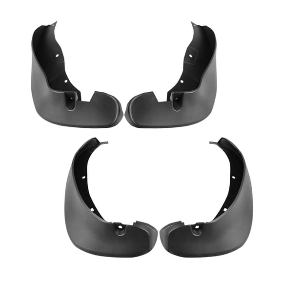 DAMAIJOY 4X Front & Rear Splash Guards Mudguards Mudflaps Heavy-Duty Black for Mazda for Miata 1990-1997 Convertible-Body Style Polished 4FRSGMMFMM1
