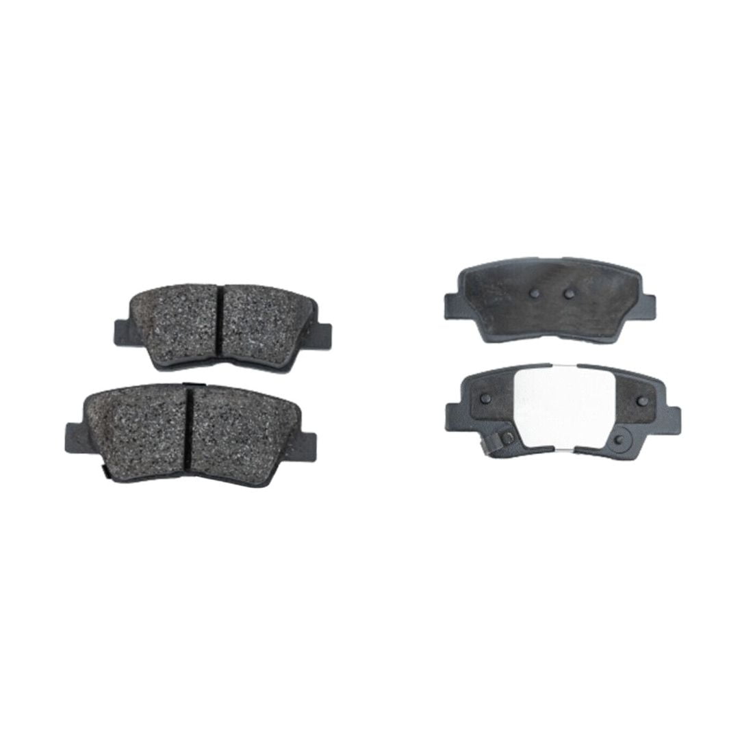 DAMAIJOY 4pcs Disc Brake Pad Kit Set Front Rear Side Ceramic Slotted 2 Wheel FWD for Hyundai for Azera 09-11 for Elantra 10 for Sonata 08-10,for Kia for Amanti 07-09 for Soul 10-13