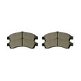 thumbnail image 1 of DAMAIJOY 4pcs Disc Brake Pad Set Kit Front Left Right Black Ceramic Slotted V8 for Saab,for Olds,for Isuzu,for GMC,for Chevy,for Buick 5.5 in-Height D882CT CMX7759, 1 of 5