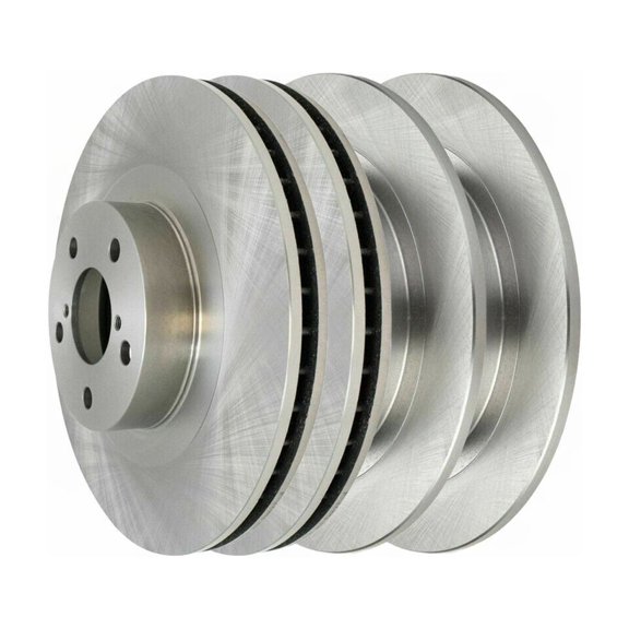 DAMAIJOY 4pcs Disc Brake Rotor Set Kit Front Rear Left Driver and Right Passenger Side Silver Steel for Subaru for Baja 2.5L 03-06 for Legacy 2.5L 00-04 for Outback 2.5L/3.0L 01-04