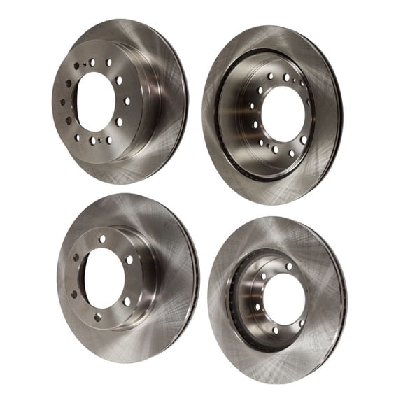 DAMAIJOY 4pcs Disc Brake Rotor Set Kit Front Rear Right Passenger Side Plain Cast Iron for Toyota for Sequoia 4.7L 2001-2007 6 Lugs-Number of Lugs Pro-Line Series 4243160201