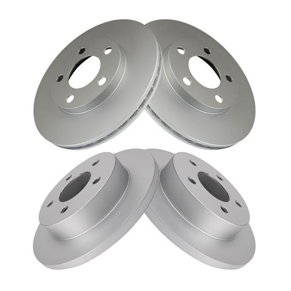 DAMAIJOY 4pcs Disc Brake Rotor Set Kit Front Rear Side Coated for Ford for Mustang 1994-2004 5 Lug-Wheel Lug Count BRA24900
