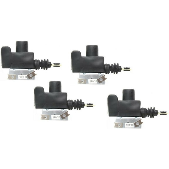 DAMAIJOY 4pcs Door Lock Actuator Front Rear Left Driver Right Passenger Side 2 Prong Blade Male Terminal and 1 Female Connector for Pontiac,for Olds,for GMC with Bracket 746014 GM1314100