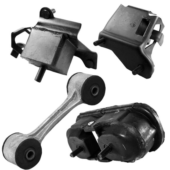 DAMAIJOY 4pcs Engine and Transmission Motor Mount Set Kit Front Rear Left Driver and Right Passenger Side for Pontiac for Fiero 1987 22188825 17980973