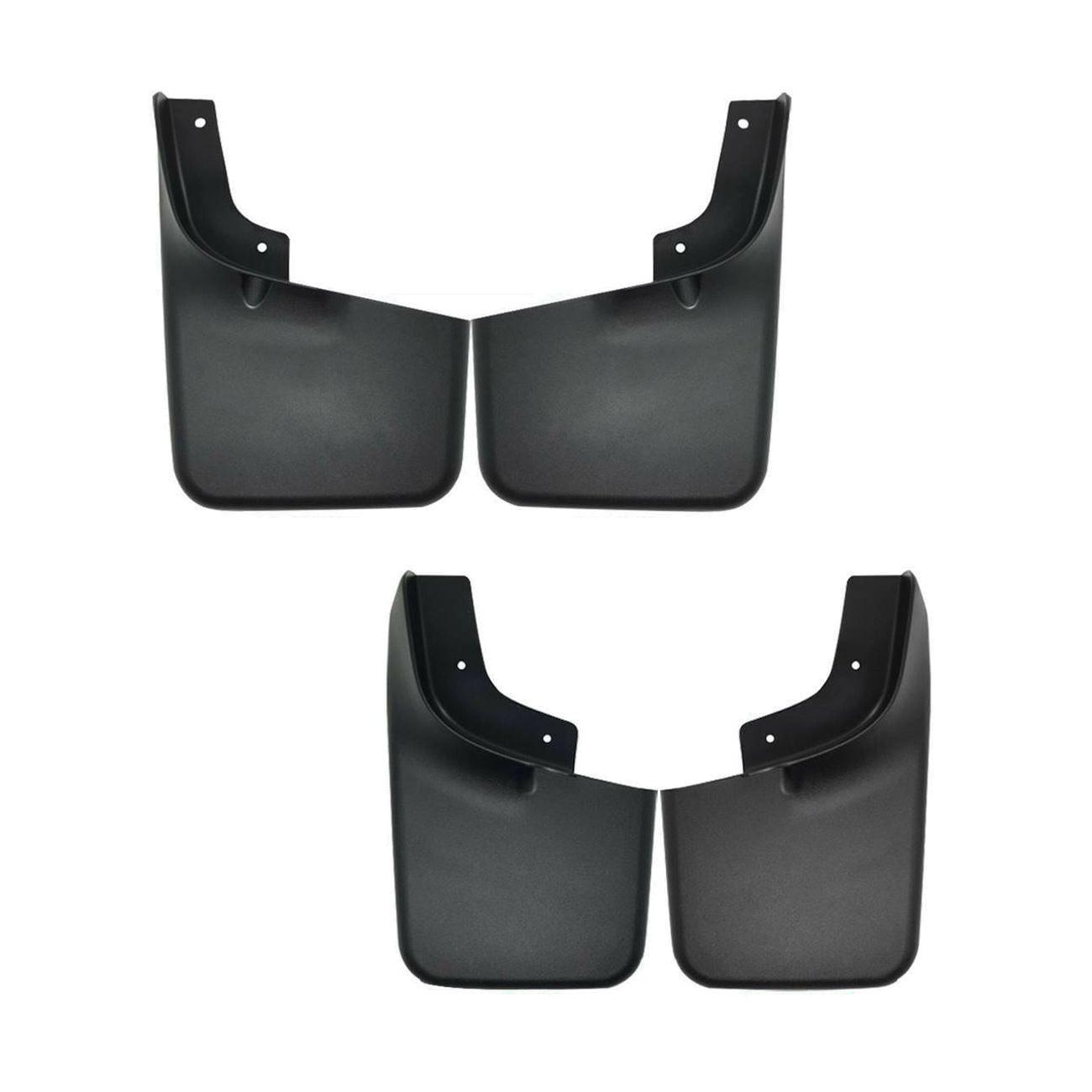 DAMAIJOY 4pcs Flaps /Splash Guards/Mudguards Front Rear Lower Side Black Tpo Flexible Plastics for Ford for F150 2004-2014 Will Not Clear the Power Deployable Running Boards FL3Z-16A550-C