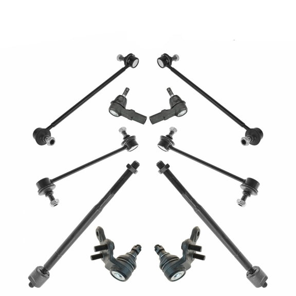 DAMAIJOY 4pcs Front Inner Outer Tie Rods 2pcs Front Lower Ball Joints 4pcs Front Rear Sway Bar Linkages Suspension Kit LH Side for Avalon 97-04 for Camry 97-01 for ES300 97-01 for Solara 99-03
