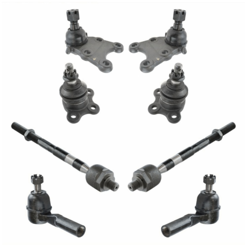 DAMAIJOY 4pcs Front Inner Outer Tie Rods 4pcs Front Lower Upper Ball Joints 2pcs Front Sway Bar Linkages Suspension Kit for Canyon 2006-2012 for Colorado 2006-2012 for i- 370 2007-2008 10 Piece