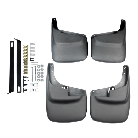 DAMAIJOY 4pcs Splash Guards Flaps Front Left Driver Right Passenger Rear Side Black for Ford for F250 SuperDuty 99-10 for F350 SuperDuty 99-10 for F450 SuperDuty 99-10 for F550 SuperDuty 99-10