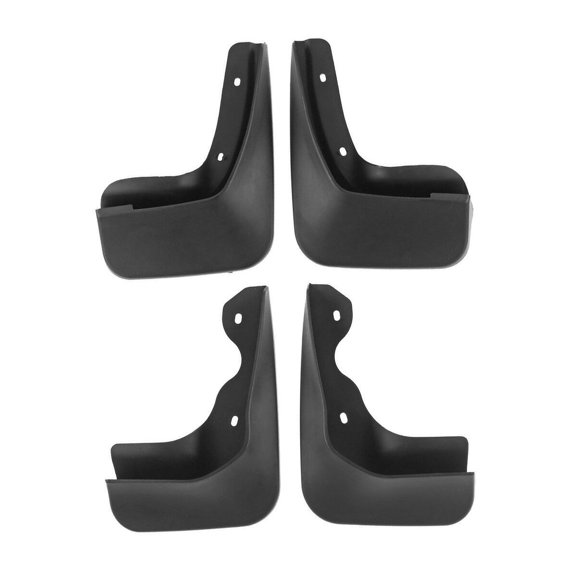 DAMAIJOY 4pcs Splash Guards Flaps Front Rear Side Black Tpo for VW for Jetta 2011-2014 03RSA1007QBK