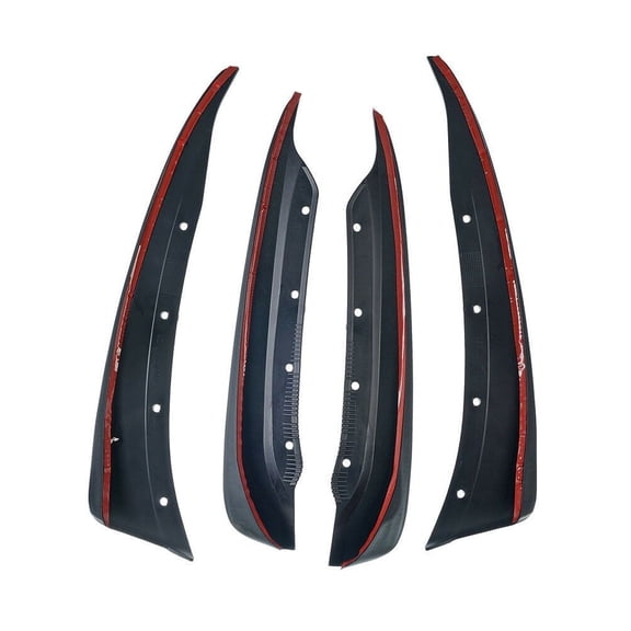 DAMAIJOY 4pcs Splash Guards Flaps Front Rear Side Black for Chevy for Corvette 2006-2013 C6-Series 19170234