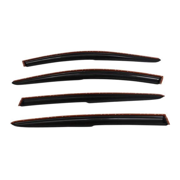 DAMAIJOY 4pcs Sun Rain Deflector Guard Window Visors Front Rear Left Driver Right Passenger Upper Side Tape on External Window Mugen Style Acrylic Smoke Tinted for Honda for HR-V 2016-2022