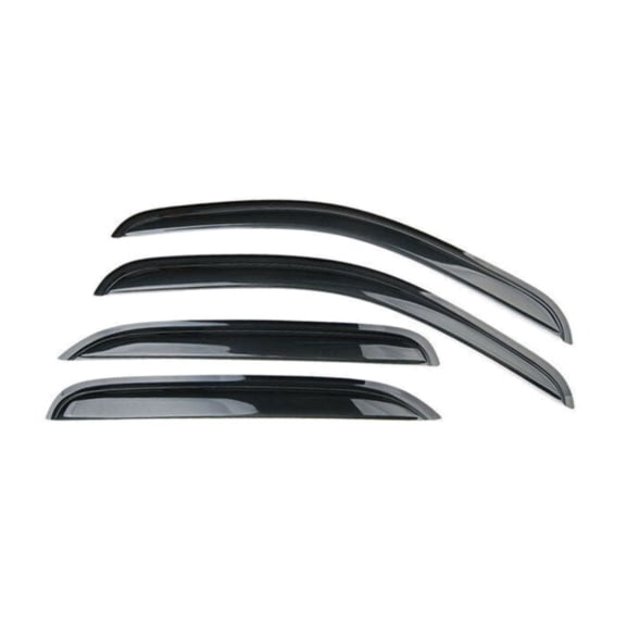 DAMAIJOY 4pcs Sun Shade Rain Vent Guard Window Visor Front Rear Left Driver Side Adhesive Tape on Outside Window Style Acrylic Blend Smoke for Chevy for Tahoe 07-14,for GMC for Yukon 07-14 4pc