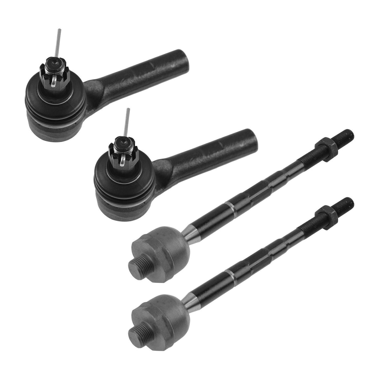 DAMAIJOY 4pcs Suspension Tie Rod End Kit Front Inner Left Driver Right Passenger Outer Side for Chevy for Colorado 2.8L/3.5L 2004-2006,for GMC for Canyon 2.8L/3.5L 2004-2006 4 Piece