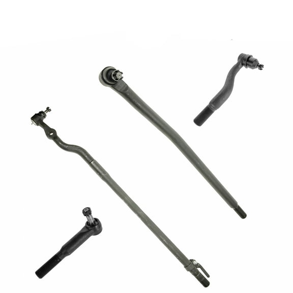 DAMAIJOY 4pcs Suspension Tie Rod End Kit Set Front Inner Left Driver Right Passenger Outer Side Truck 4 Wheel Drive for Ford for Excursion 00-05 for F250 SuperDuty 99-04 for F350 SuperDuty 99-04