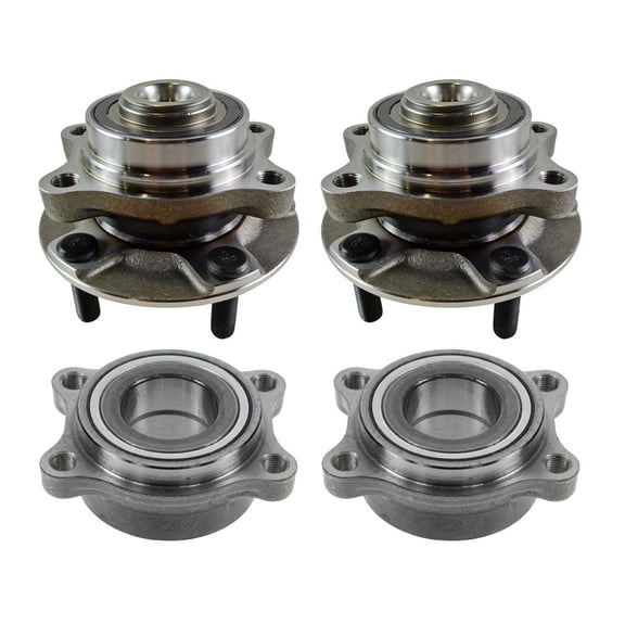 DAMAIJOY 4pcs Wheel Hub and Bearing Assembly Set Kit Front Rear Side for INFINITI for G35 3.5L 2003-2007,for Nissan for 350Z 3.5L 2003-2009 40210-AL510 40202-AL510
