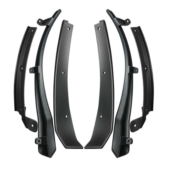 DAMAIJOY 6pcs Front & Rear Splash Guards Flaps for Chevy for Camaro 2016-2019 Black 23436527 23436517