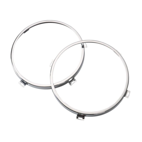 DAMAIJOY 7" Round Headlight Mounting Bracket Jku Headlight Bezel Chrome for Jeep for Wrangler 2007-201 Metal RT-TCZ21191806