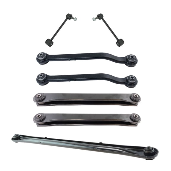 DAMAIJOY 7pc Rear Track Bar Links Upper Lower Control Arms Kit Left Right Sides for GMC,for Chevy,for Cadillac Suv 7 Piece