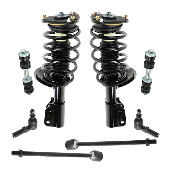DAMAIJOY 8pc Steering & Suspension Kit Complete Strut & Spring Assemblies Tie Rods Sealed-Greasable or Sealed for Buick for Park Avenue 3.8L 1998-2005 for Riviera 3.8L 1998-1999