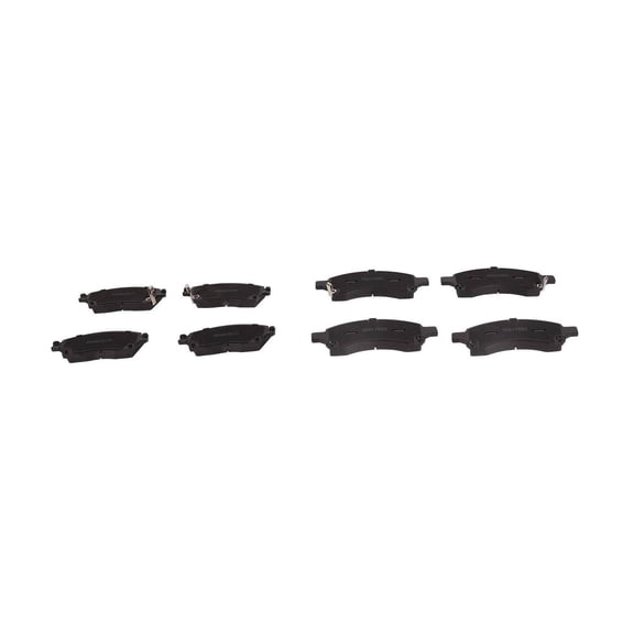 DAMAIJOY 8pcs Disc Brake Pad Set Kit Front Rear Left Driver and Right Passenger Side Ceramic for Acadia 2007-2016 for Enclave 2008-2017 for Outlook 2007-2010 for Traverse 2009-2017