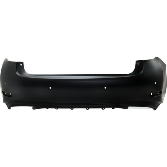 DAMAIJOY Bumper Cover Fascia Rear (Primed) for Lexus for ES350 Base 16-18 Without Fog Light Holes 521590A905 16558756