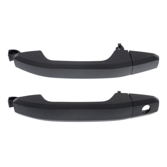 DAMAIJOY Car Door Handle Exterior Front Driver & Passenger Side Left Right 2pcs Black with Key Hole for GMC,for Chevy 16587365 GM1311192