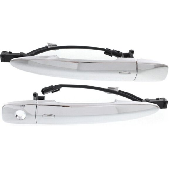 DAMAIJOY Car Door Handle Exterior Front Driver & Passenger Side Left Right 2pcs Chrome with Key Hole for Nissan for Maxima 2009-2014 for Murano 2009-2014 for Sentra 2013-2018 806461AA0A