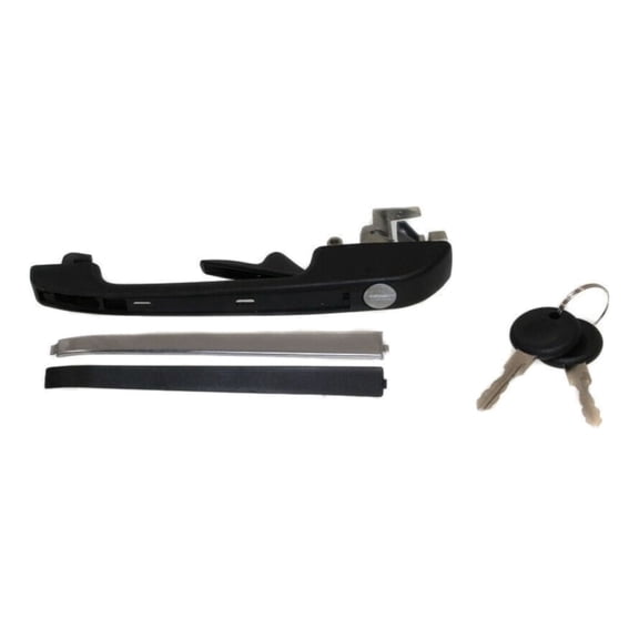 DAMAIJOY Car Door Handle Exterior Front Driver Side Left Black with Key Hole for VW for Golf for Jetta for Quantum for Rabbit for Rabbit Convertible for Rabbit Pickup for Scirocco