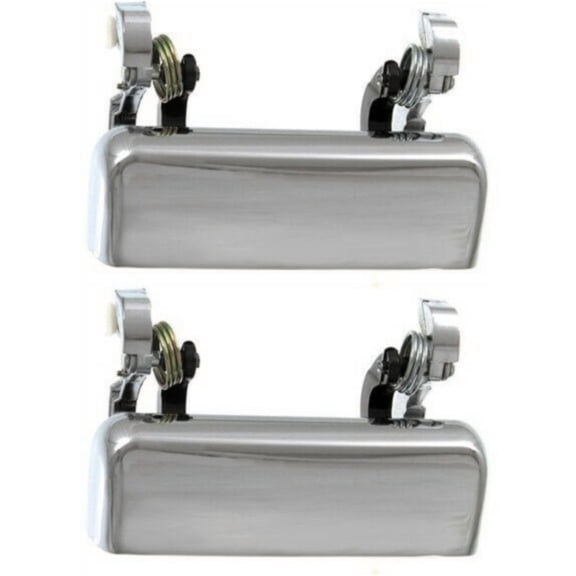 DAMAIJOY Car Door Handle Exterior Front Rear Driver & Passenger Side Left Right 2pcs Chrome Without Key Hole for Ford for Explorer Eddie Bauer/Limited/Sport/XL/XLT 1995-1997 14912922