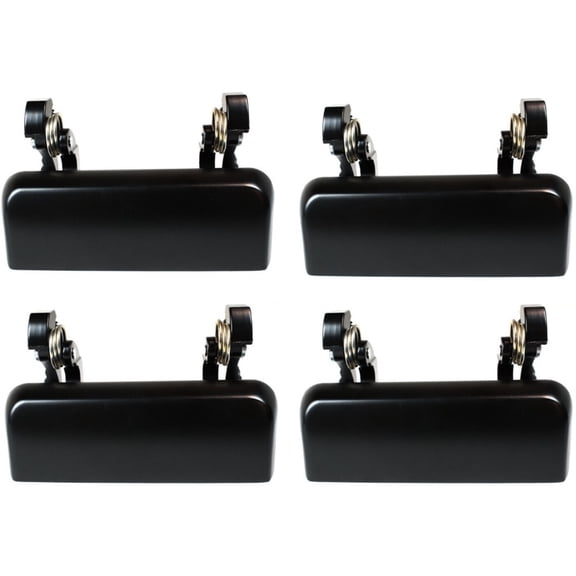 DAMAIJOY Car Door Handle Exterior Front Rear Driver & Passenger Side Left Right 4pcs Smooth Black Without Key Hole for Ford for Explorer Eddie Bauer/Limited/Sport/XL/XLT 1995-1997
