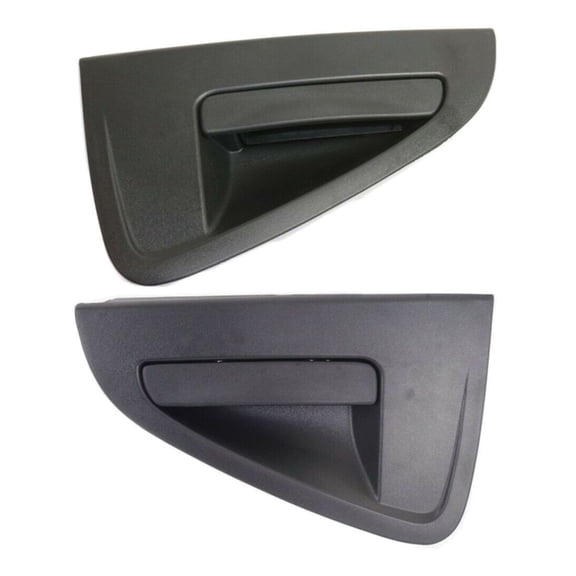 DAMAIJOY Car Door Handle Exterior Rear Left Right 2pcs Black Textured Black Plastic Without Key Hole for Chevy for Spark LS/LT 2013-2015 95987921 95987920