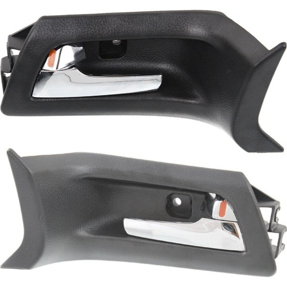 DAMAIJOY Car Door Handle Interior Front Left Right 2pcs Black with Lever for Pontiac for G8 Base/GT 2008-2009 GM1353172 GM1352172