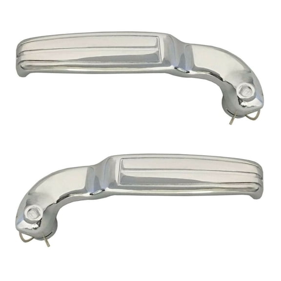 DAMAIJOY Car Door Handle Interior Front Left Right 2pcs Chrome for Camaro 68-69 for Chevelle 68-72 for Chevy II 68 for El Camino 68-72 for GTO 68-72 for Impala 68-70 for Nova 69-74