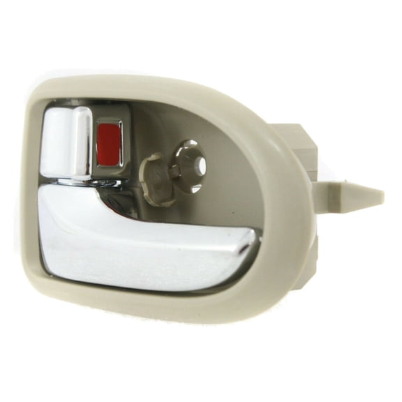 DAMAIJOY Car Door Handle Interior Front Rear Driver Side Beige Chrome Plastic for Mazda for MPV DX 2000-2001 & ES/LX 2000-2006 13443895 LC6259330E80