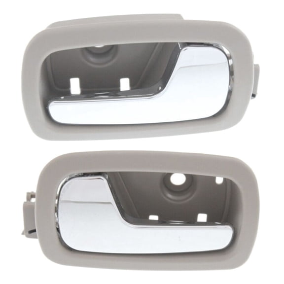 DAMAIJOY Car Door Handle Interior Rear Left Right 2pcs Gray with Lever for Chevy for Cobalt Base 05 10 & LS/LT 05-10 & LTZ 06-07 & SS 06-07 09, for Pontiac for G5 Base/GT 07-08 & SE 07-09