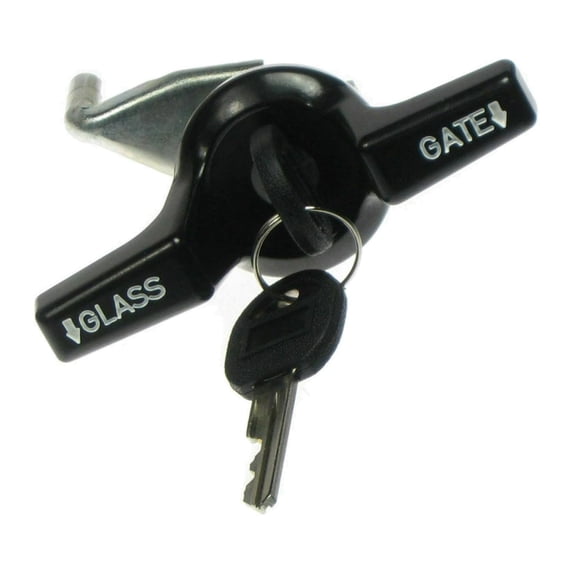 DAMAIJOY Car Door Handle Rear Tailgate Black Metal with Key for Chevy for S10 Blazer 1983-1994,for GMC for Jimmy 1992-1994 for S15 Jimmy 1983-1991,for Olds for Bravada 1991-1994 1ABTH00044